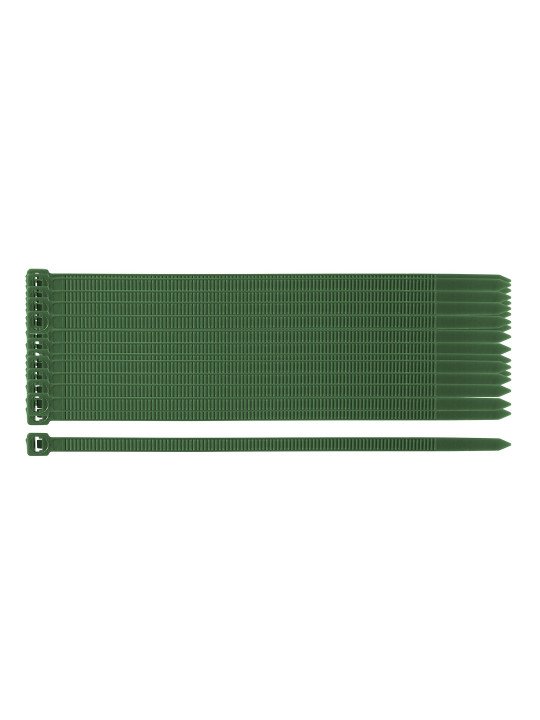 Užveržimo dirželiai 4,8 x 160 mm, 50 vnt, žalia