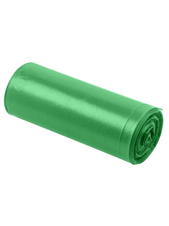 Atliekų maišeliai 120 L, žalia su juostele, 40 mic, 10 vnt.
