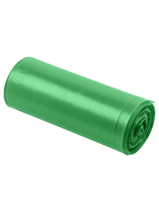 Atliekų maišeliai 200 L, žalia su juostele, 40 mic, 10 vnt.