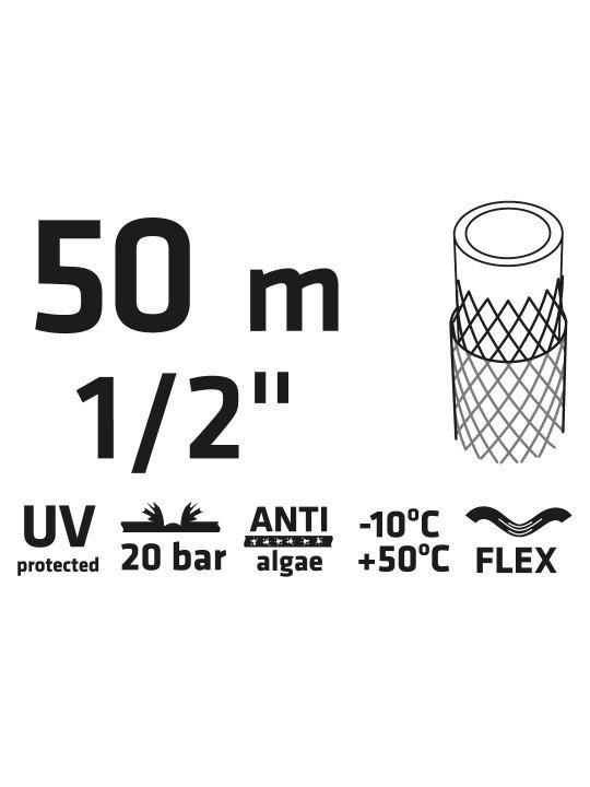 Sodo žarna 50 m, 1/2” ECONOMIC