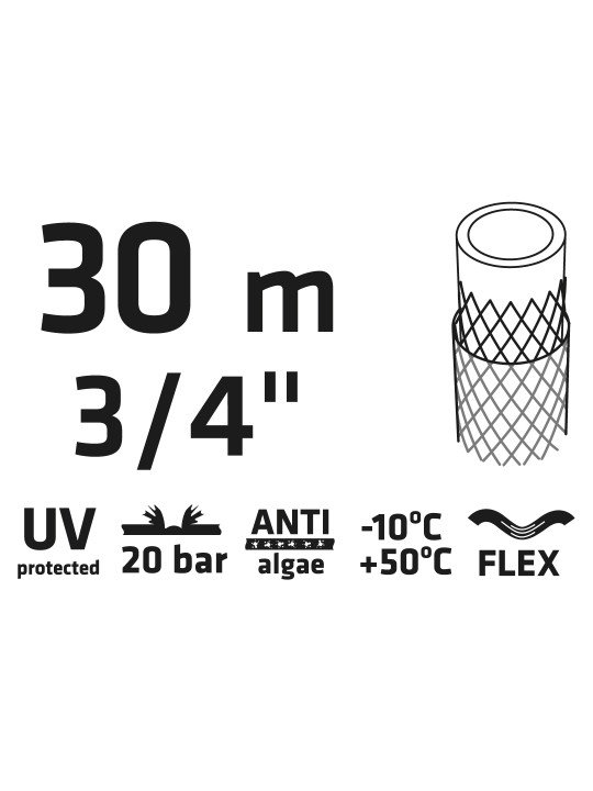 Sodo žarna 30 m, 3/4 ” ECONOMIC