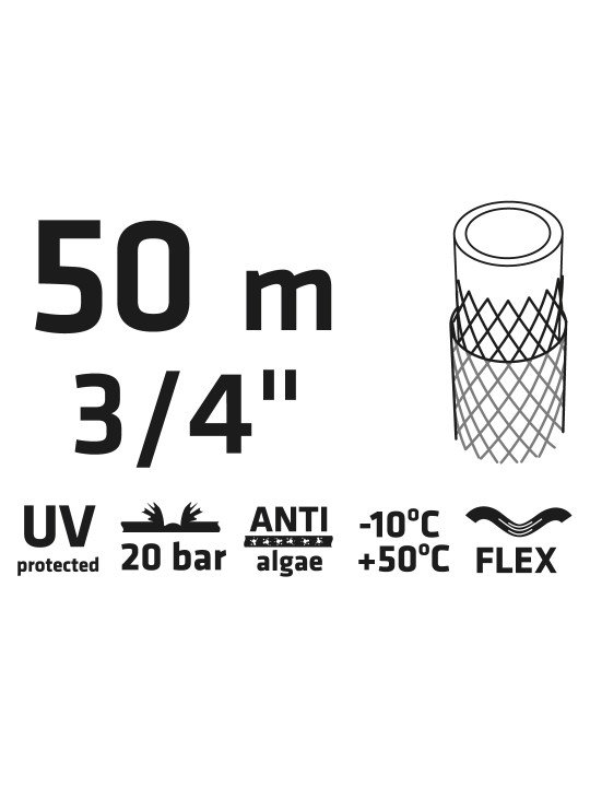 Sodo žarna 50 m, 3/4 ” ECONOMIC