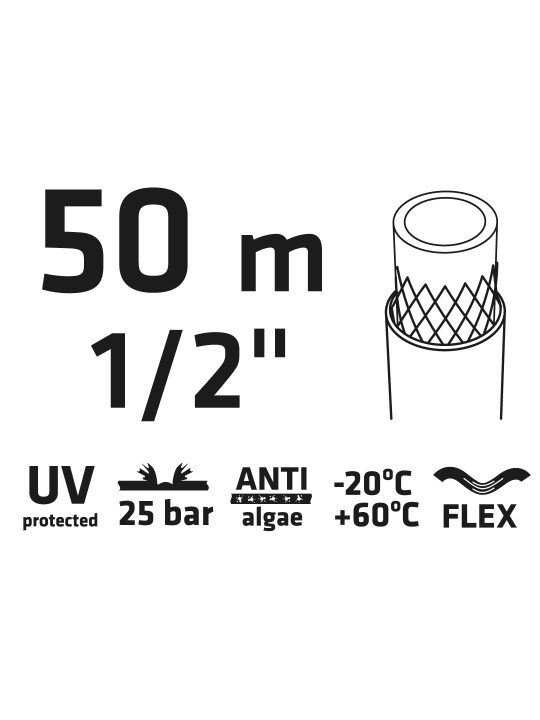Sodo žarna 50 m, 1/2” PROFESSIONAL