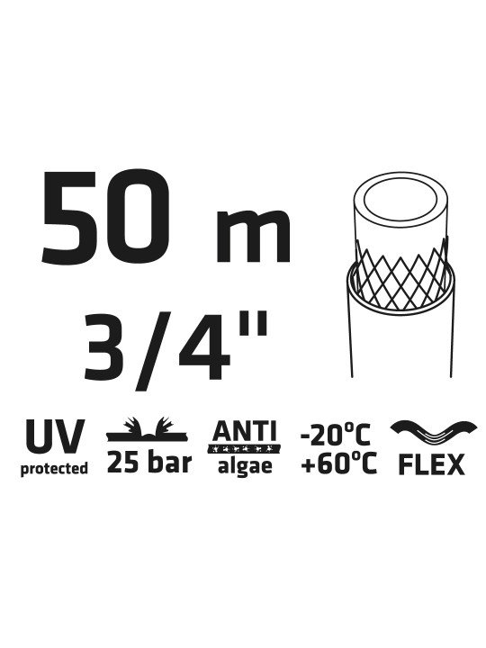 Sodo žarna 50 m, 3/4 ” PROFESSIONAL