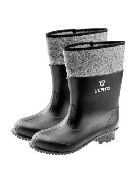 Veltiniai guminiai batai  PVC, dydis 43 - BUSVeltiniai guminiai batai  PVC, dydis 43 - Felt rubber boots PVC, size 45, PVC s top and bottom, felt lining, waterproof, anti-slip sole with insulation from cold and oil resistance, CE certificate VERTO felt ru