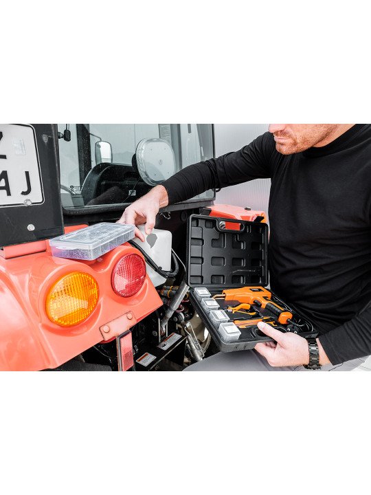 Plastikinis lituoklis 50W komplektas + 200 kabių