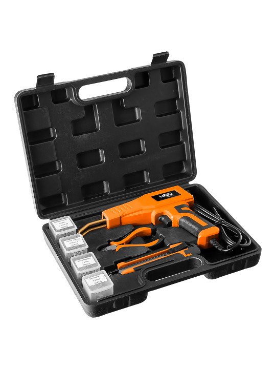 Plastikinis lituoklis 50W komplektas + 200 kabių
