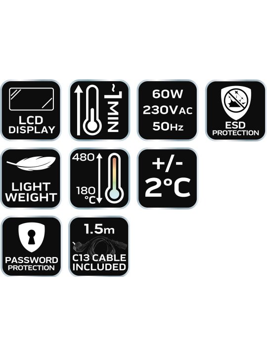 Litavimo stotelė SL1 , 60 W, 180-480 °C