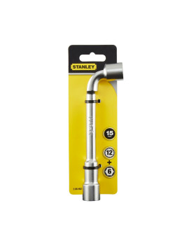 Pypkinis raktas 15mm 6X12PT (2-86-692) - Pypkinis raktas 15mm 6X12PT Stanley 2-86-692 (2-86-692) - Pypkinis raktas 15mm 6X12PT Stanley 2-86-692 (2-86-692) - STANLEY 15 mm gilios skylės vamzdžių veržliaraktis, 6X12 Pt, turi „Maxi Drive“ profilio fiksavimo 