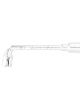 Raktas pypkinis 27 mm - L angle type wrench 27mmRaktas pypkinis 27 mm - L-angle wrench 27 x 300 mm TOPEX combination spanner is very useful in mechanical works and DIY activities.Raktas pypkinis 27 mm - TOPEX L type wrench features hexagonal socket shape.