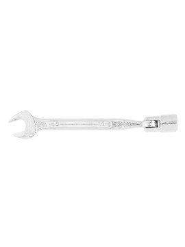 Raktas plokščias - kilpinis, 10 mm (35D240) - Open end and flex socket wrench
