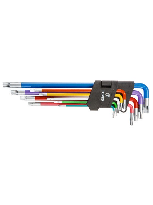 Raktai Torx , T10-T50, spalvoti