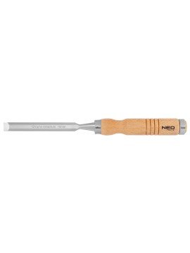 12 mm kaltas, CRV, medinė rankena - The 12 mm chisel, CRV, wooden handle 37-812 by NEO is a woodworking tool with a blade width of 12 mm, which is made from robust chrome vanadium steel.12 mm kaltas, CRV, medinė rankena (37-812) - The 12 mm chisel, CRV, w