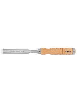 16 mm kaltas, CRV, medinė rankena - The 16 mm chisel, CRV, wooden handle 37-816 by NEO is a woodworking tool with a blade width of 16 mm, which is made from robust chrome vanadium steel.16 mm kaltas, CRV, medinė rankena (37-816) - The 16 mm chisel, CRV, w