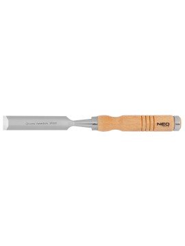 24 mm kaltas, CRV, medinė rankena - The 24 mm chisel, CRV, wooden handle 37-824 by NEO is a woodworking tool with a blade width of 24 mm, which is made from robust chrome vanadium steel.24 mm kaltas, CRV, medinė rankena (37-824) - The 24 mm chisel, CRV, w