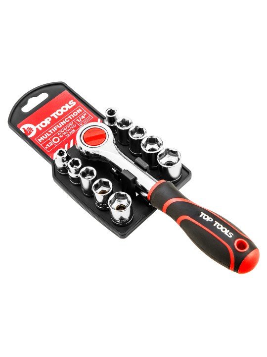 Ratchet + 10 sockets 1/4