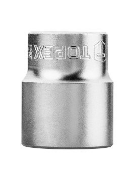 Galvutė 6-kampė 1/2  22 mm, CV (38D722) - TOPEX sockets set includes wide range of tools in ¼” and ½” size.