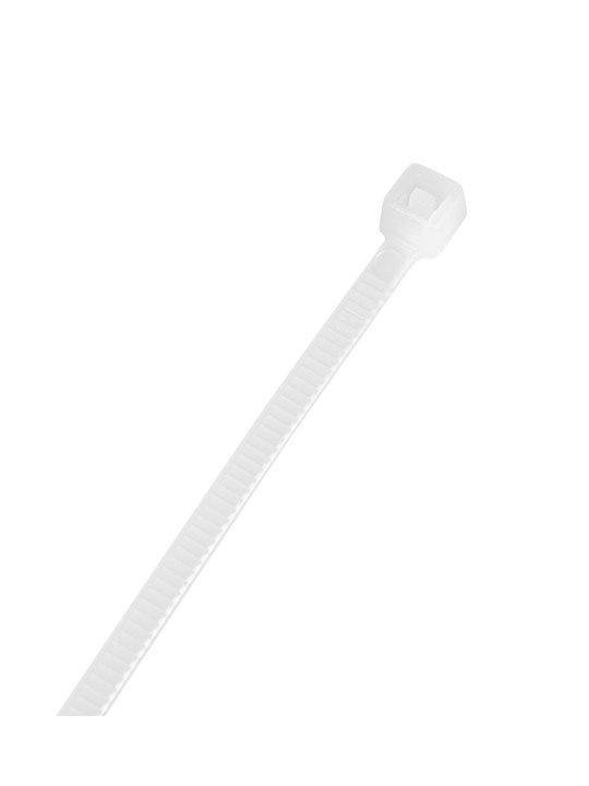 Užveržimo dirželiai 2,5mmx200mm, 100vnt. Balti