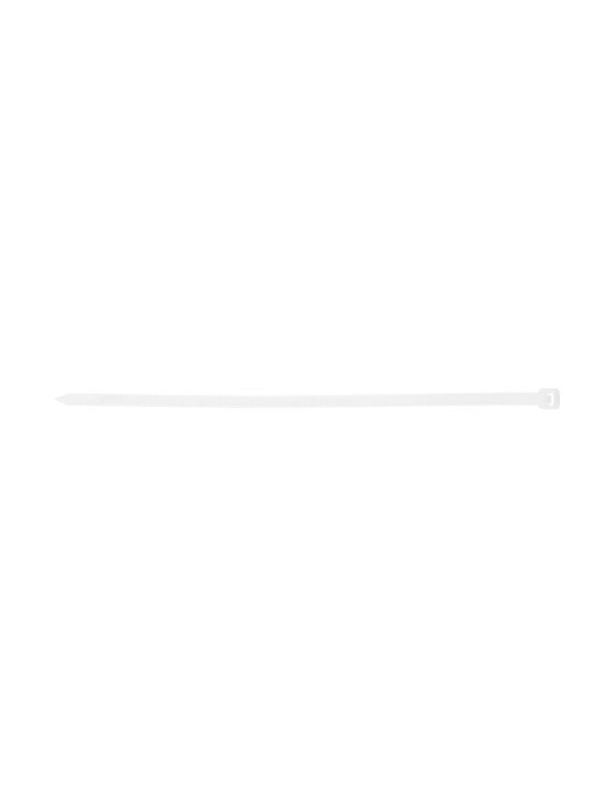 Užveržimo dirželiai 4,8mmx200mm, 75vnt. Balti