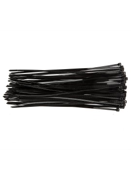 Užveržimo dirželiai 4,8mmx300mm, 75vnt. Juodi - Cable ties 4,8mmx300mm, black, 75pcUžveržimo dirželiai 4,8mmx300mm, 75vnt. Juodi - Cable ties, 75 pcs Topex cable ties have broad range of applications.Užveržimo dirželiai 4,8mmx300mm, 75vnt. Juodi - Topex c