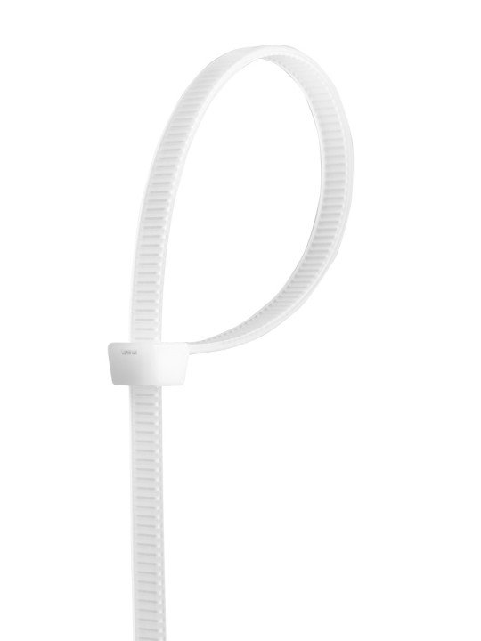 Užveržimo dirželiai 4,8mmx370mm, 75vnt. Balti