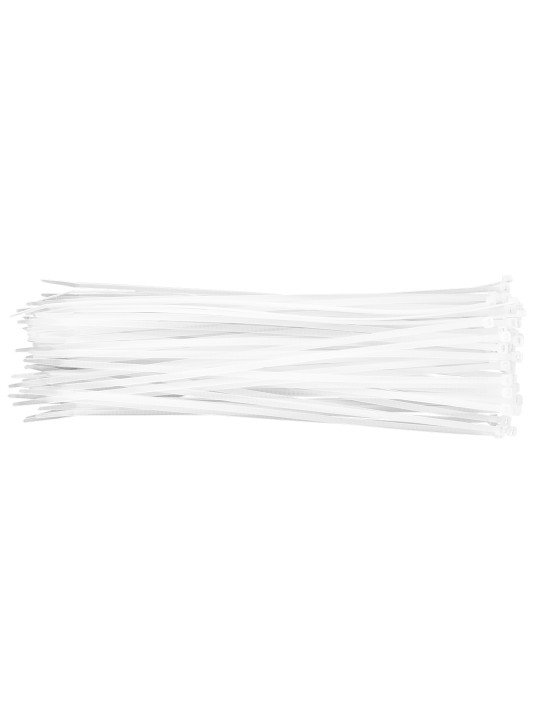Užveržimo dirželiai 4,8mmx370mm, 75vnt. Balti