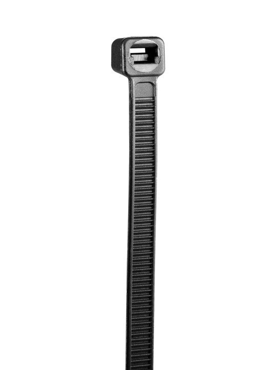 Užveržimo dirželiai 4,8mmx370mm, 75vnt. Juodi