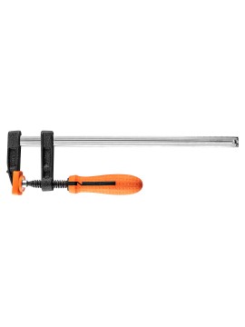 Spaustuvas staliui F tipo 50x250mm - BUSSpaustuvas staliui F tipo 50x250mm - F-clamp, two material handle, plastic pads on jaws, clamping force up to 170 kg NEO F-clamp with clamping force up to 170 kg (ref.Spaustuvas staliui F tipo 50x250mm - NEO F-clamp