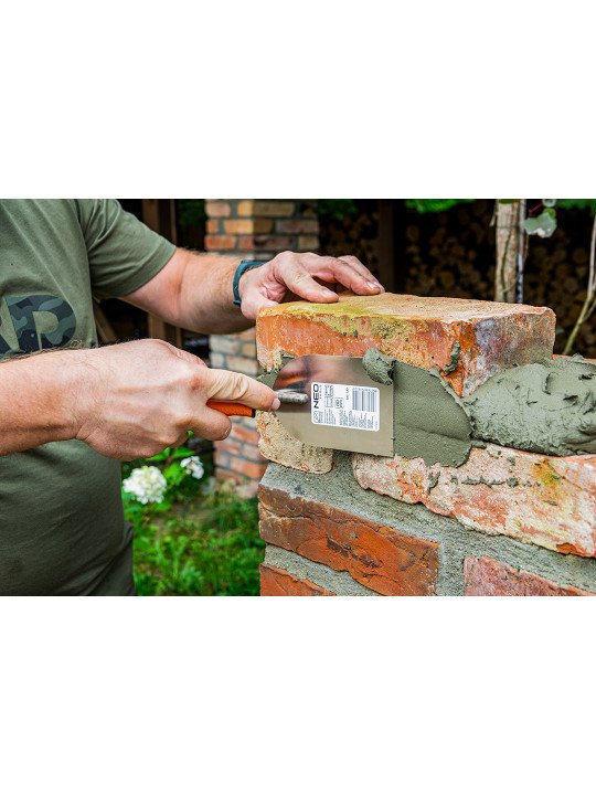 Tinko kraštinė mentele - suapvalinta , 100 mm, bi-material handle