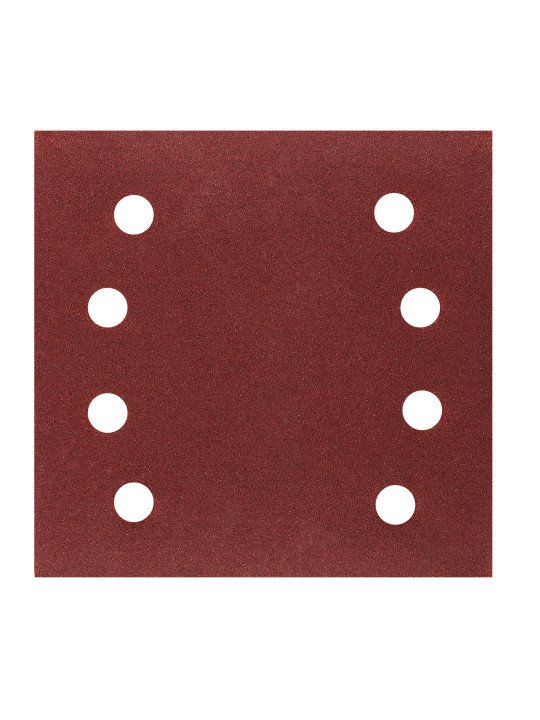 Šlifavimo popierius, „Velcro“ 113 x 113 mm, P120, 5 vnt. su 8 skylėmis