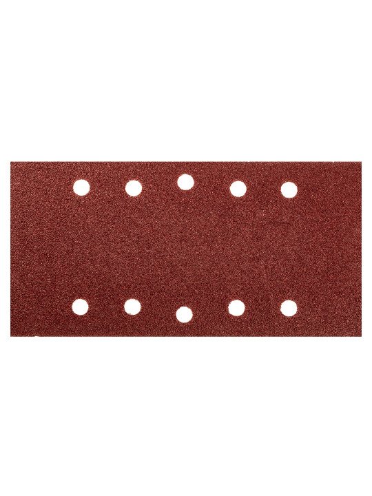 Šlifavimo popierius su „Velcro“ tvirtinimu 115 x 230 mm, K40, 5 vnt, su skylutėmis