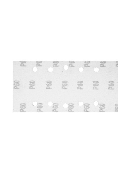 Šlifavimo popierius su „Velcro“ tvirtinimu 115 x 230 mm, K60, 5 vnt, su skylutėmis