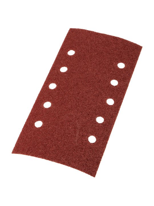 Šlifavimo popierius su „Velcro“ tvirtinimu 115 x 230 mm, K60, 5 vnt, su skylutėmis