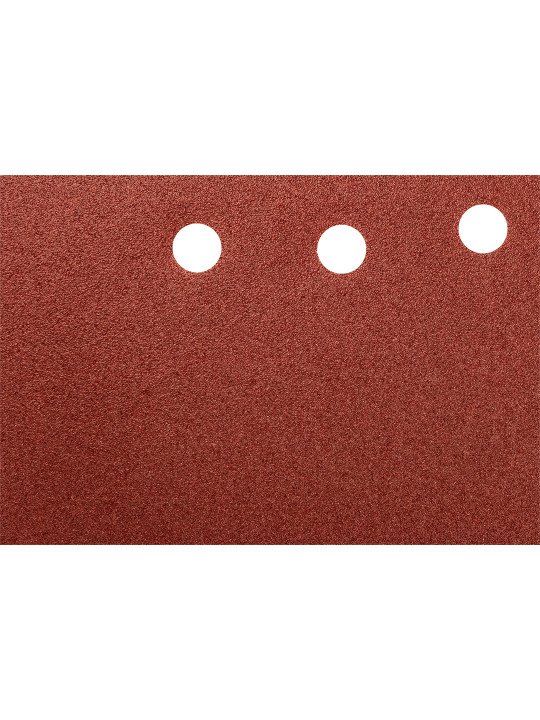Šlifavimo popierius su „Velcro“ tvirtinimu 115 x 230 mm, K120, 5 vnt, su skylutėmis