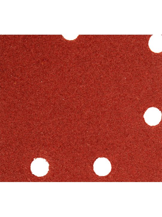Šlifavimo popierius su „Velcro“ tvirtinimu delta 140 x 140 x 80 mm, K120, 5 vnt, su skylutėmis
