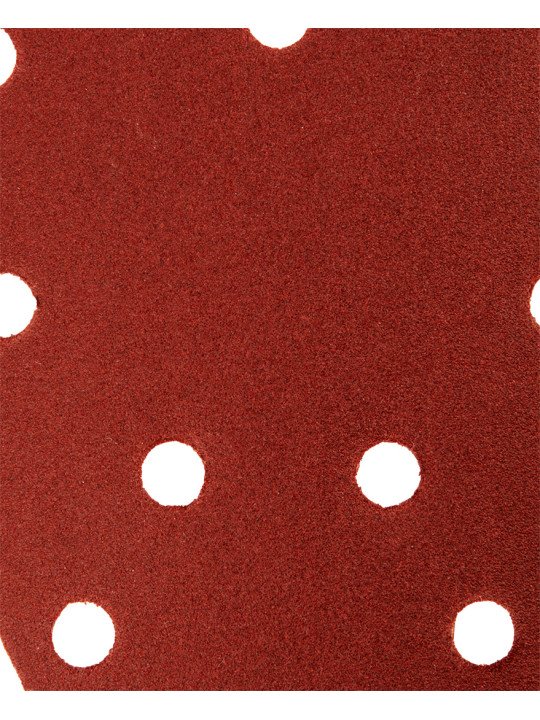 Šlifavimo popierius su „Velcro“ tvirtinimu delta 140 x 140 x 80 mm, K180, 5 vnt, su skylutėmis