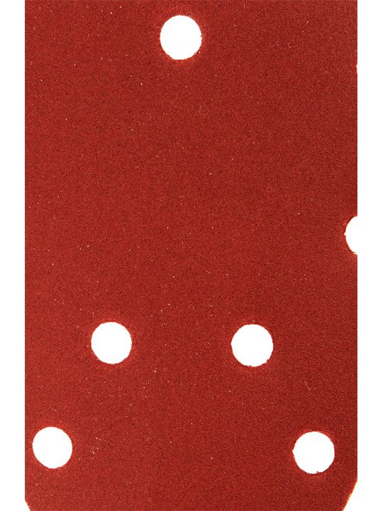 Šlifavimo popierius su „Velcro“ tvirtinimu delta 140 x 140 x 80 mm, K240, 5 vnt, su skylutėmis