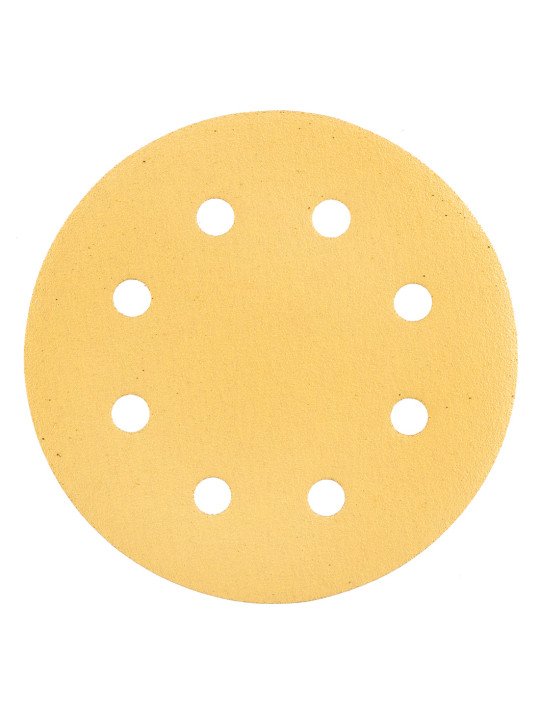 Šlifavimo popierius su lipduku 180 mm, K120, 5 vnt, su 8 skylutėmis šlifuokliui 59G263
