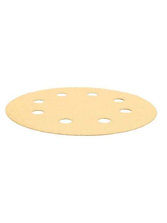 Šlifavimo popierius su lipduku 180 mm, K120, 5 vnt, su 8 skylutėmis šlifuokliui 59G263