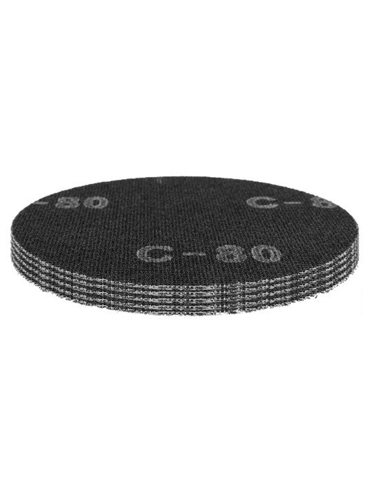 Gipso šlifavimo grotelės su Velcro 180 mm, K80, 5vnt šlifuokliui 59G263