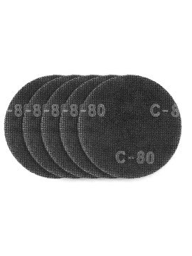 Gipso šlifavimo grotelės su Velcro 180 mm, K80, 5vnt šlifuokliui 59G263 (54H026) - Velcro šlifavimo tinklelis 180 mm, K80, 5 vnt.