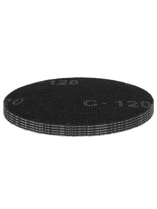 Gipso šlifavimo grotelės su Velcro 180 mm, K120, 5vnt šlifuokliui 59G263