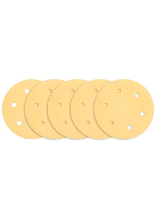 Šlifavimo popierius su lipduku 225 mm, K180, 5 vnt, su 6 skylutėmis šlifuokliui 59G264, 59G265