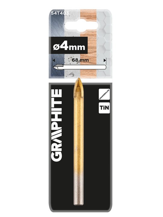 TiN universalus grąžtai nuo 4 iki 14mm