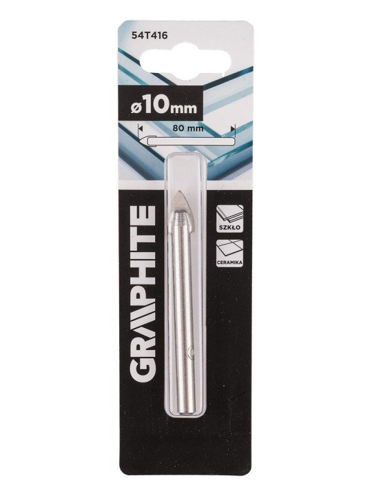 Stiklo gręžimo grąžtas 10 mm