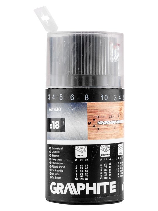 Metalo, medienos, medienos, plytų, plytų: 3, 4, 5, 6, 8, 10 mm, 18 vnt.