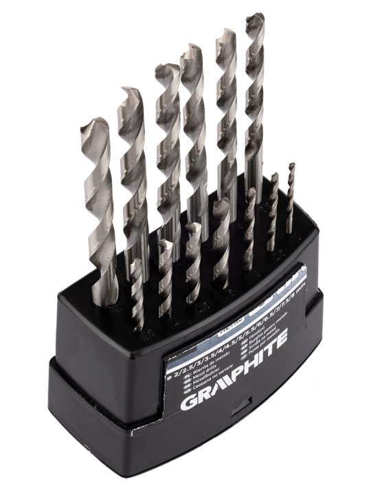 HSS -G metalo grąžtai, 2–8 mm, rinkinys 13 vnt.