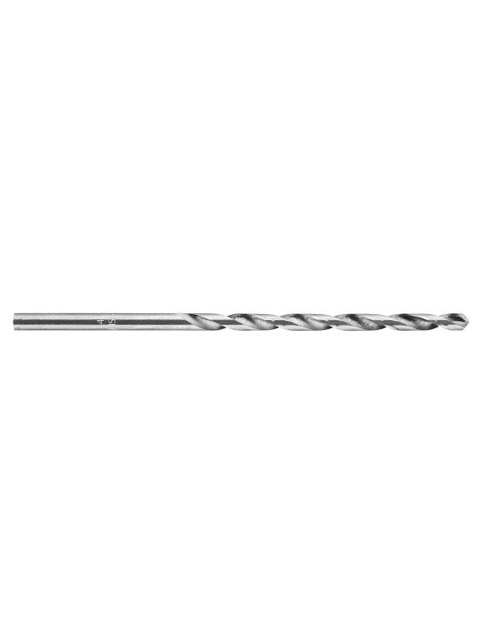 HSS metalinis grąžtas, DIN 340, prailgintas, 4 mm