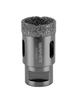 Deimantinė gręžimo karūnėlė 32 mm x M14 - BUSDeimantinė gręžimo karūnėlė 32 mm x M14 - Adapter from M14 to HEX, for attaching the hole saw with threadem M14 for the drill.Deimantinė gręžimo karūnėlė 32 mm x M14 - Diamond hole cutter GRAPHITE (ref.Deimanti