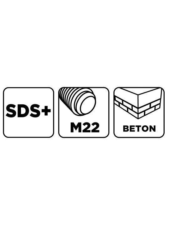 Adapteris SDS Plus pjūklams ir kontroliniam grąžtui M22 110 mm